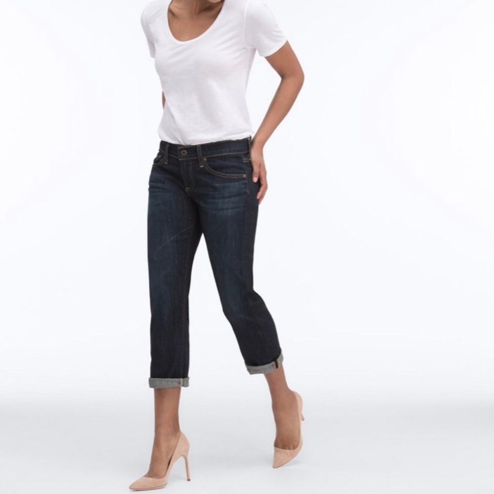 AG The Tomboy Crop relax straight jeans
